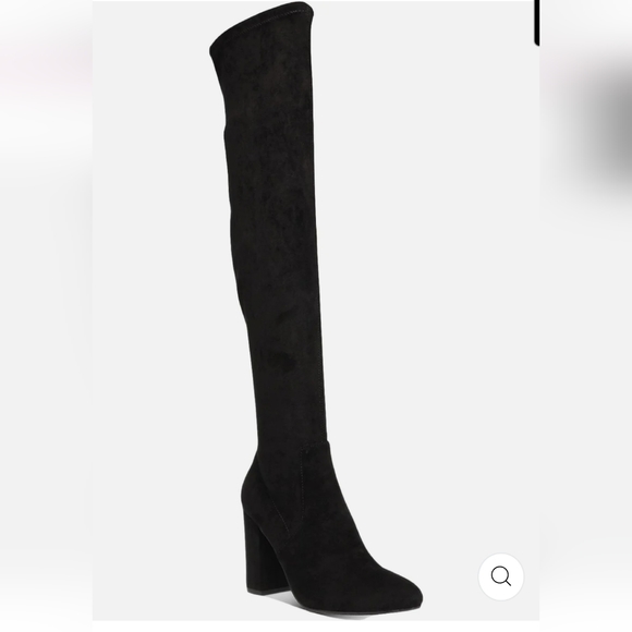 Wild Pair Shoes - Wild Pair Bravyf over the knee black boots.